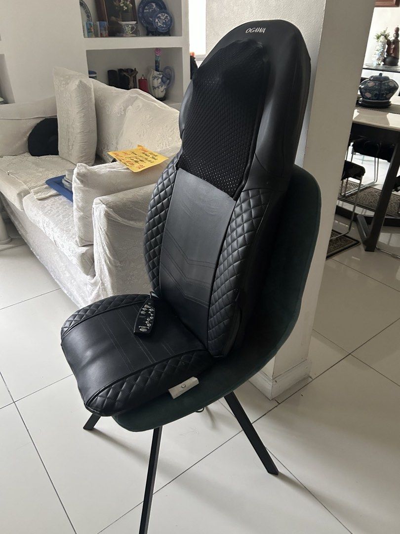 Ogawa Portable Massage Seat Cushion with Controller (Category: Massage Devices) located in Quezon City. Submitted by jovy2lio (Listing ID 1468734016, Image 2). Description: 🚨 OGAWA MASSAGE CHAIR – ₱14K ONLY! ✅ Barely used ✅ No issues ✅ Bought brand new in 2023 ✅ Original price ₱30,000 🔥 Selling price: ₱14,000 Good condition and ready to use..