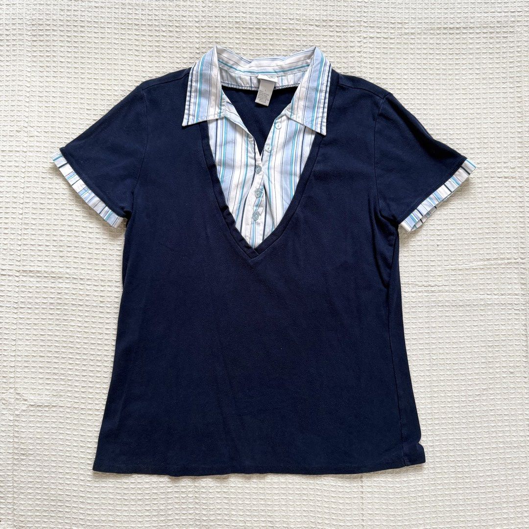 old school collared top ‏ (Category: Shirts) located in Cabanatuan. Submitted by brokegirlwholovesclothes (Listing ID 1468741858, Image 2). Description: - size L on tag, but can fit M-L - really cute in person .