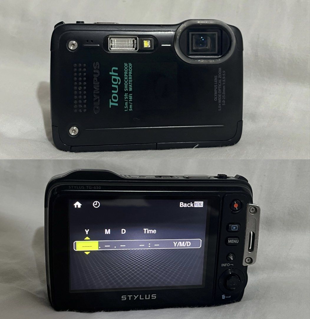 Olympus TG-630 Waterproof digicam (Category: Cameras) located in Manila. Submitted by ellnyxx (Listing ID 1468889517, Image 2). Description: CAMERA 𝗠𝗢𝗗𝗘𝗟 📷 Olympus TG-630 🏷️ ₱4500 𝗚𝗘𝗡𝗘𝗥𝗔𝗟 𝗦𝗣𝗘𝗖𝗜𝗙𝗜𝗖𝗔𝗧𝗜𝗢𝗡𝗦 12MP CCD sensor 5x optical zoom 3 inch LCD 𝗣𝗛𝗬𝗦𝗜𝗖𝗔𝗟 𝗔𝗣𝗣𝗘𝗔𝗥𝗔𝗡𝗖𝗘 𝗥𝗔𝗧𝗜𝗡𝗚 🌟 [10 of 10] - appearance super kinis pa 𝗙𝗨𝗡𝗖𝗧𝗜𝗢𝗡𝗔𝗟𝗜𝗧𝗬 𝗥𝗔𝗧𝗜𝗡𝗚 ⚙️ [10 of 10] Issue: NO ISSUE!! READY TO US