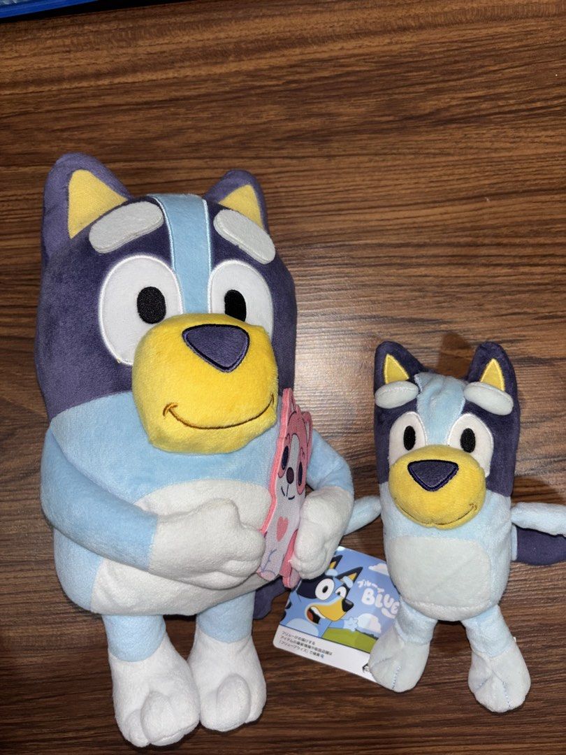 Original Bluey Plush Toy with Tag (Category: Plushies & Soft Toys) located in Imus. Submitted by lezzgodeclutter (Listing ID 1468835993, Image 3). Description: Selling my original Bluey stuffed toy, brand new with tag. * Original and brand new * With original tag attached * Large-sized Bluey plush holding a pink toy * Actual photos posted For comparison, yung smaller Bluey plush nasa around ₱600–₱700 na sa mall. Selling this bigger version for on