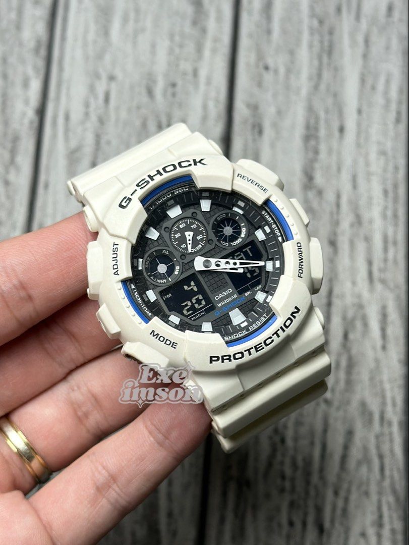 ORIGINAL G-SHOCK GA-100 OREO (Category: Men's Watches) located in Obando. Submitted by greatfindslad (Listing ID 1468850477, Image 3). Description: FOR SALE❗️ ✅ GA-100 OREO • 💯% Legit / Authentic. • 8/10. Presentable. •With casio stand case & module booklet. • Batt health 🔋: GOOD • Original all parts. No history of repair. • No hidden issues. All functions working. 𝗣𝗥𝗜𝗖𝗘: ₱2,600 FIX Unli legit check/vouch. Money back if fake. 📌 Meet/Pick 