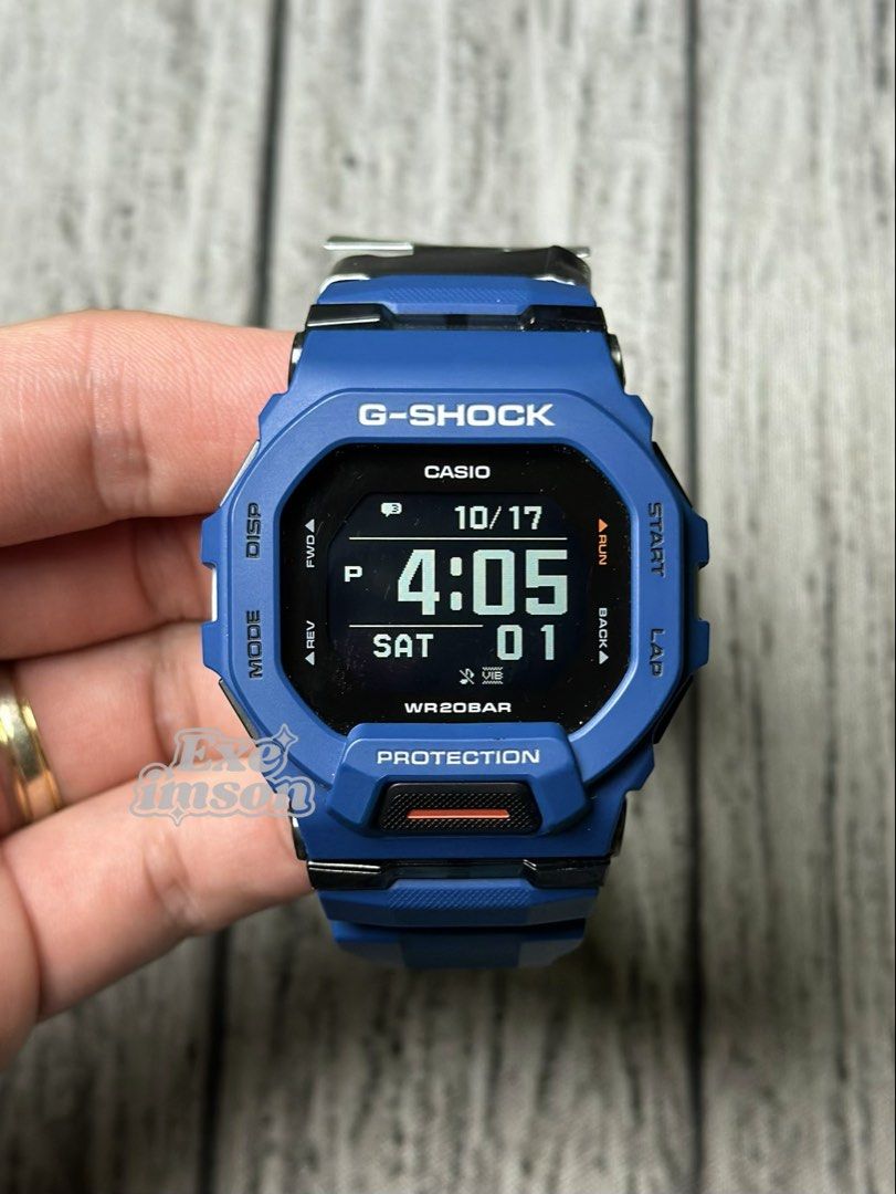 ORIGINAL G-SHOCK GBD-200 BLUETOOTH STEPTRACKER (Category: Men's Watches) located in Obando. Submitted by greatfindslad (Listing ID 1468851714, Image 1). Description: FOR SALE❗️ ✅ GBD-200 Blue • 💯% Legit / Authentic. • Bluetooth / Steptracker • 9/10. Like new. JAPAN RELEASE 🇯🇵 • Watch with box & manual. • Batt health 🔋: GOOD • Original all parts. No history of repair. • No hidden issues. All functions working. 𝗣𝗥𝗜𝗖𝗘: ₱5,999 negotiable Unl