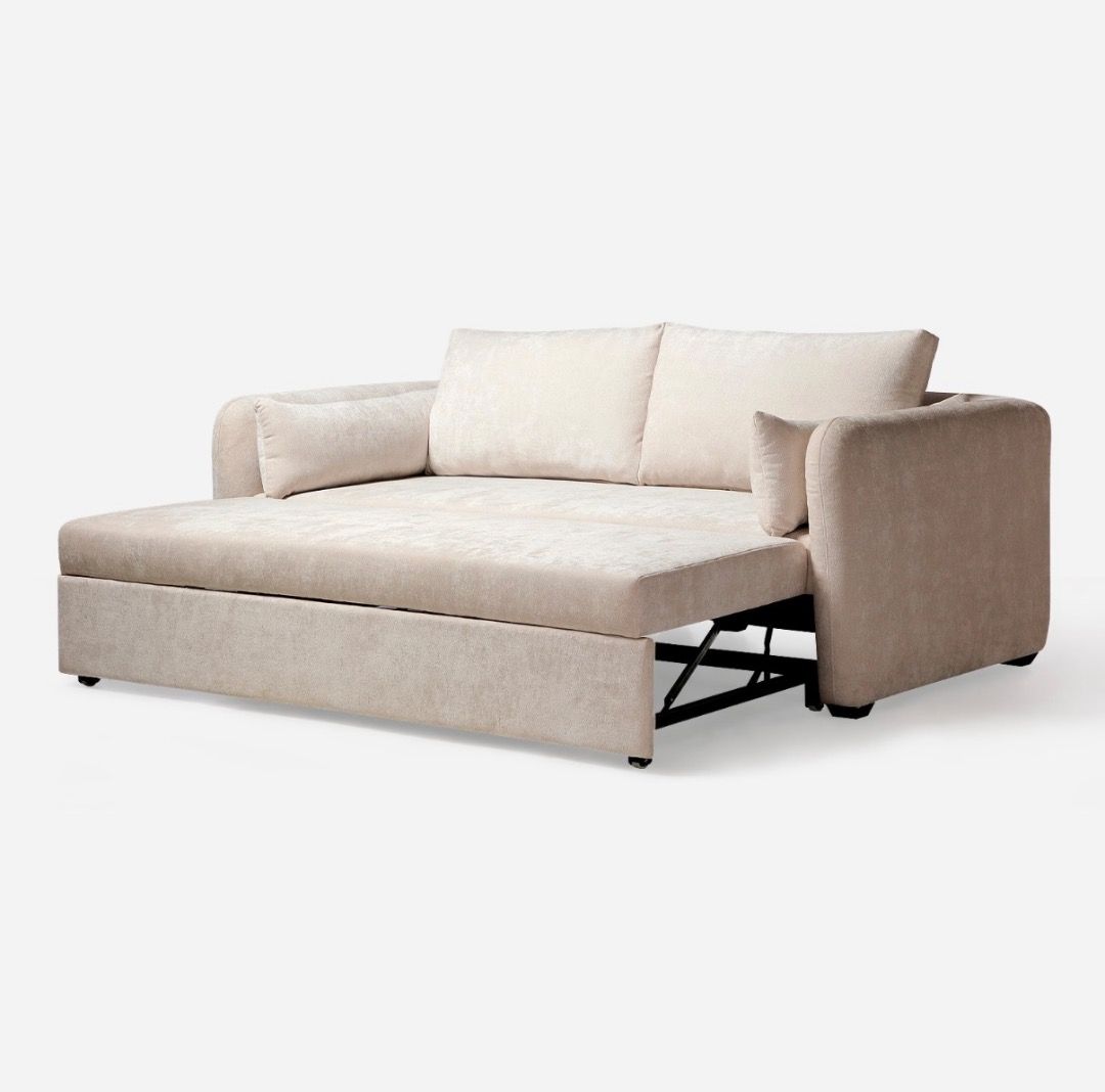 Ourhome beige Charvis Sofabed/couch (new) (Category: Sofas) located in Caloocan City. Submitted by michel9306 (Listing ID 1468771071, Image 2). Description: New Ourhome Charvis sofabed (beige). Delivered on October 18. Never used. Selling because sofa does unfortunately not fit in living room. .