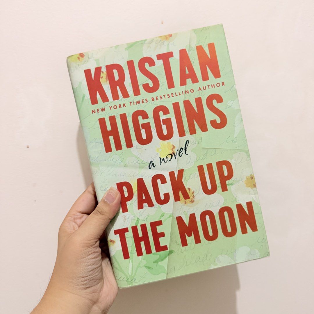 Pack Up the Moon by Kristan Higgins (Category: Storybooks) located in Quezon City. Submitted by wordsbymiss.r (Listing ID 1468877827, Image 1). Description: Decluttering❗️Price listed is a bundle price❗️ 📚Pack Up The Moon (Hardcover) Author: Kristan Higgins Authentic, not reprint ❌ actual photos posted! the books are preloved from my own collection. please check photos first and expect signs of use/ foxing/ dents on some. manage your expectation