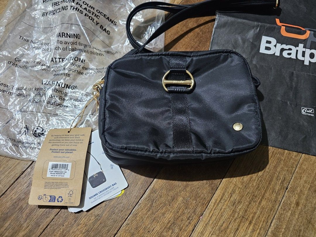 Pacsafe slingsafe rfid sling bag (Category: Cross-body Bags) located in Manila. Submitted by onlinesmartshopping12 (Listing ID 1468881021, Image 2). Description: no issue complete packaging.