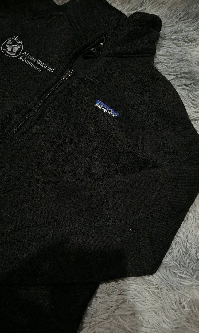 Patagonia Better Sweater Quarter-Zip Fleece Pullover (Category: Coats, Jackets and Outerwear) located in Quezon City. Submitted by velocityarciveco (Listing ID 1468765151, Image 2). Description: Item Details • Brand: Patagonia • Model: Better Sweater 1/4 Zip Pullover • Color: Heathered Black / Dark Charcoal • Material: 100% Recycled Polyester Fleece • Style Code / Features: Flat-seam construction to reduce bulk and chafing, zippered left-chest po