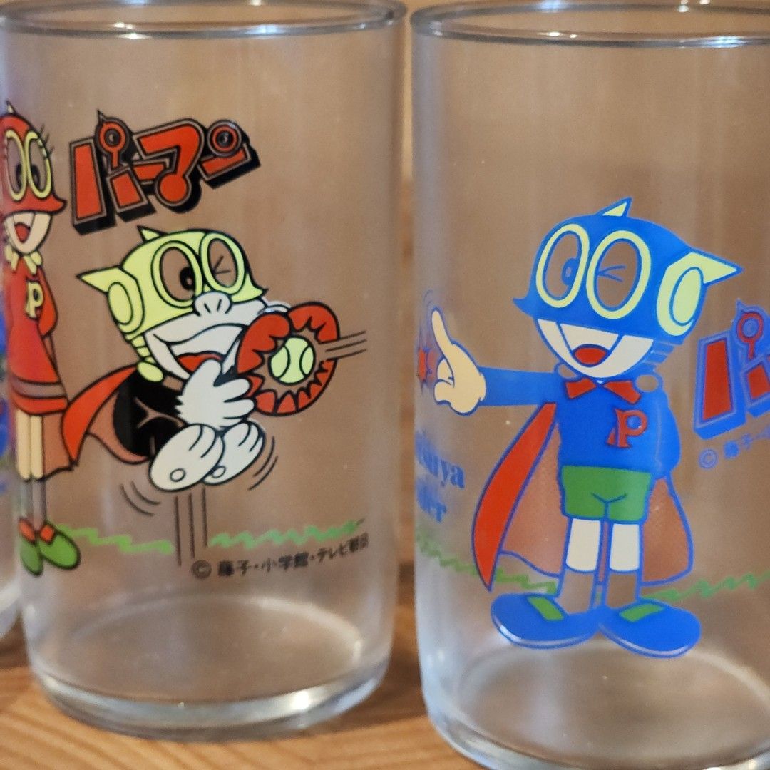 Perman x Mitsuya Cider Glass Set (Category: Vintage Collectibles) located in Binan City. Submitted by dottienook (Listing ID 1468879060, Image 2). Description: Perman x Mitsuya Cider Promotional Glass Set (パーマン × 三ツ矢サイダー グラスセット). w/box. sf at buyers expense.