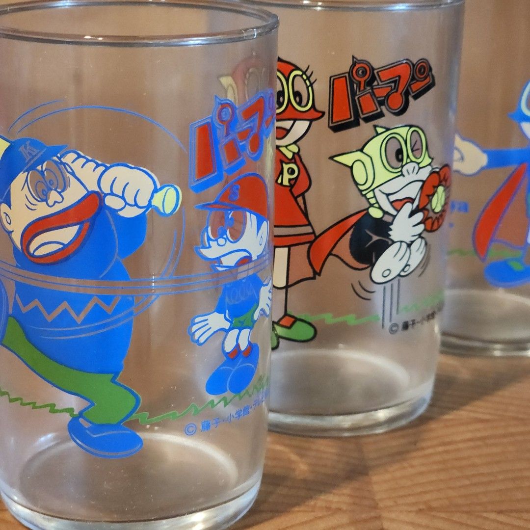 Perman x Mitsuya Cider Glass Set (Category: Vintage Collectibles) located in Binan City. Submitted by dottienook (Listing ID 1468879060, Image 3). Description: Perman x Mitsuya Cider Promotional Glass Set (パーマン × 三ツ矢サイダー グラスセット). w/box. sf at buyers expense.