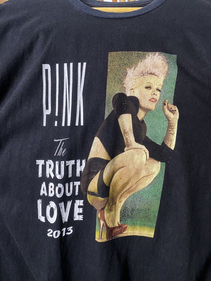 Pink 2013 Tour shirt (Category: Formal Shirts) located in Trece Martires City. Submitted by ridgeridethrift (Listing ID 1468751510, Image 2). Description: Width - 23.5 Length - 28 Color rate: 9/10 minor fade crack prints .
