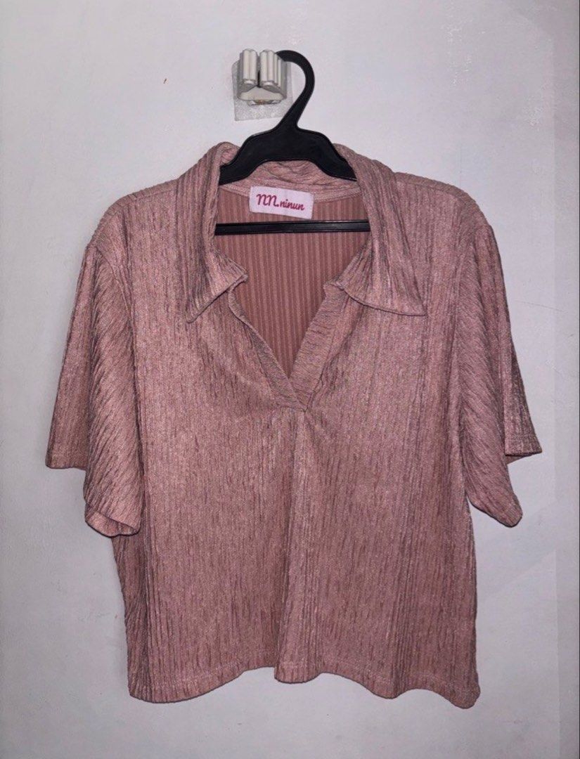 Pink Collared Top (Category: Blouses) located in General Trias. Submitted by r_bimil (Listing ID 1468721422, Image 1). Description: Pink Collared Top for sale!.
