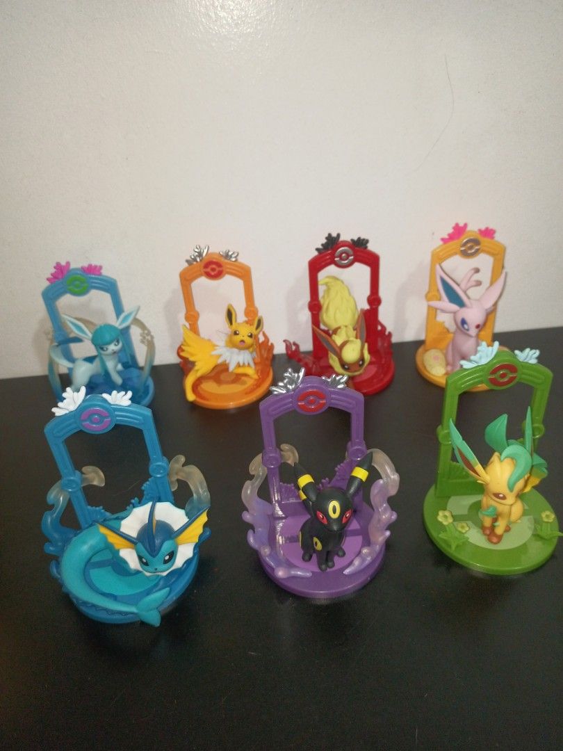 Pokemon Eeveelution (Category: Figurines & Statues) located in Manila. Submitted by angelotadeo15 (Listing ID 1468845834, Image 2). Description: Pokemon Eeveelution 7pcs take all ₱1,000 only 📍 North Caloocan Camarin Brgy 174.