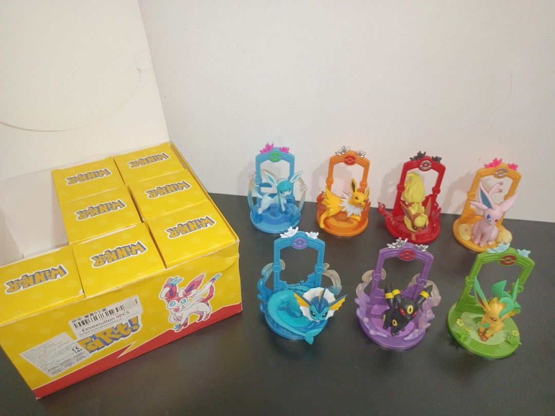 Pokemon Eeveelution (Category: Figurines & Statues) located in Manila. Submitted by angelotadeo15 (Listing ID 1468845834, Image 3). Description: Pokemon Eeveelution 7pcs take all ₱1,000 only 📍 North Caloocan Camarin Brgy 174.
