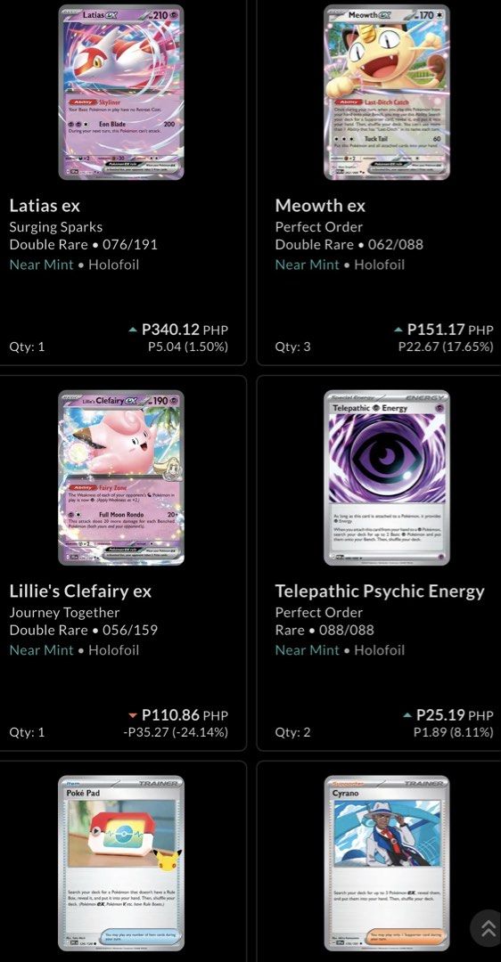 Pokemon TCG: Mew Ex (Category: Raw Singles) located in Manila. Submitted by pokemew (Listing ID 1468815004, Image 2). Description: 💖 POKÉMON TCG – MEW FOR SALE! 💖✨ Calling all Mew fans and Pokémon TCG collectors! 🩷🧬 ✨ AVAILABLE CARDS: * 🩷 Mew ex (066/128) – 30th Anniversary Stamped Promo 🔥 Mew ex are PLAYABLE cards! Perfect for players looking to use them in their decks and for collectors who love Mew! 🃏 🌈 Beautiful holo cards featuring e