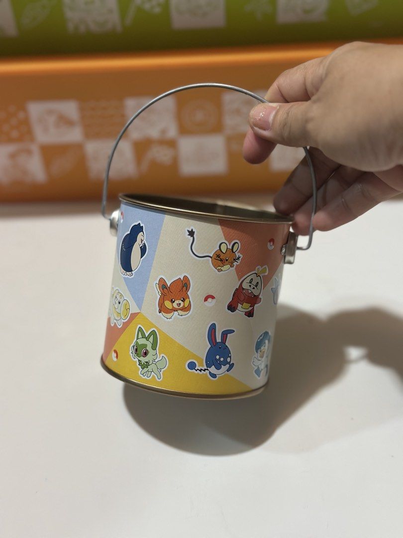 Pokémon Sweets Mini Barrel Can (empty) (Category: Character Goods) located in Davao. Submitted by favoritepreloved (Listing ID 1468811403, Image 2). Description: 💜 8.75cm height.