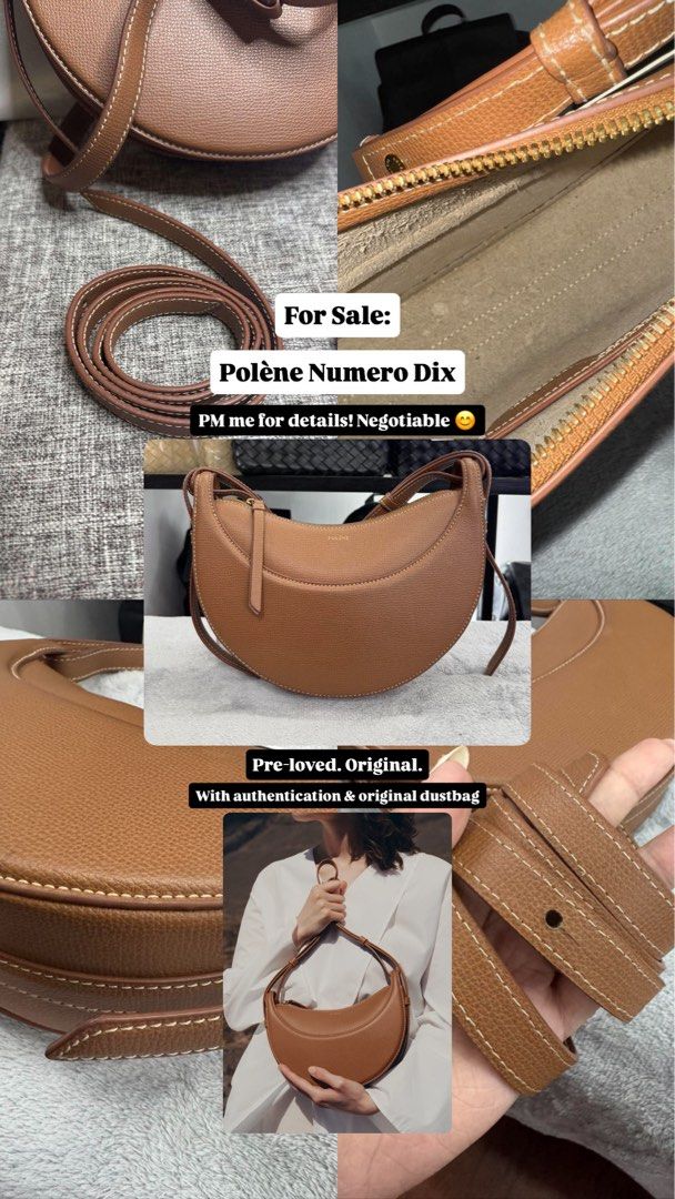 Polene Numero Dix (Category: Luxury Bags & Wallets) located in Manila. Submitted by calmrabbit.31703a (Listing ID 1468779487, Image 1). Description: For sale: Polène Numero Dix Pre-loved. Very good condition. Original. With authentication and original dustbag..
