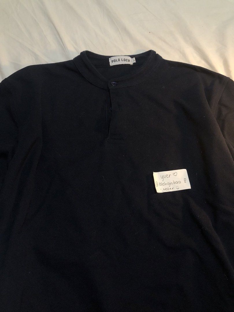 polo loco clean minimalist basic navy blue polo tshirt (Category: Tshirts & Polo Shirts ) located in Manila. Submitted by blehgnbao (Listing ID 1468785249, Image 1). Description: 🤍 from cavite area •only stored in closet •dark navy blue color sf is strictly covered by buyer :) lalamove and gcash payment only. dm for more details 🪷.