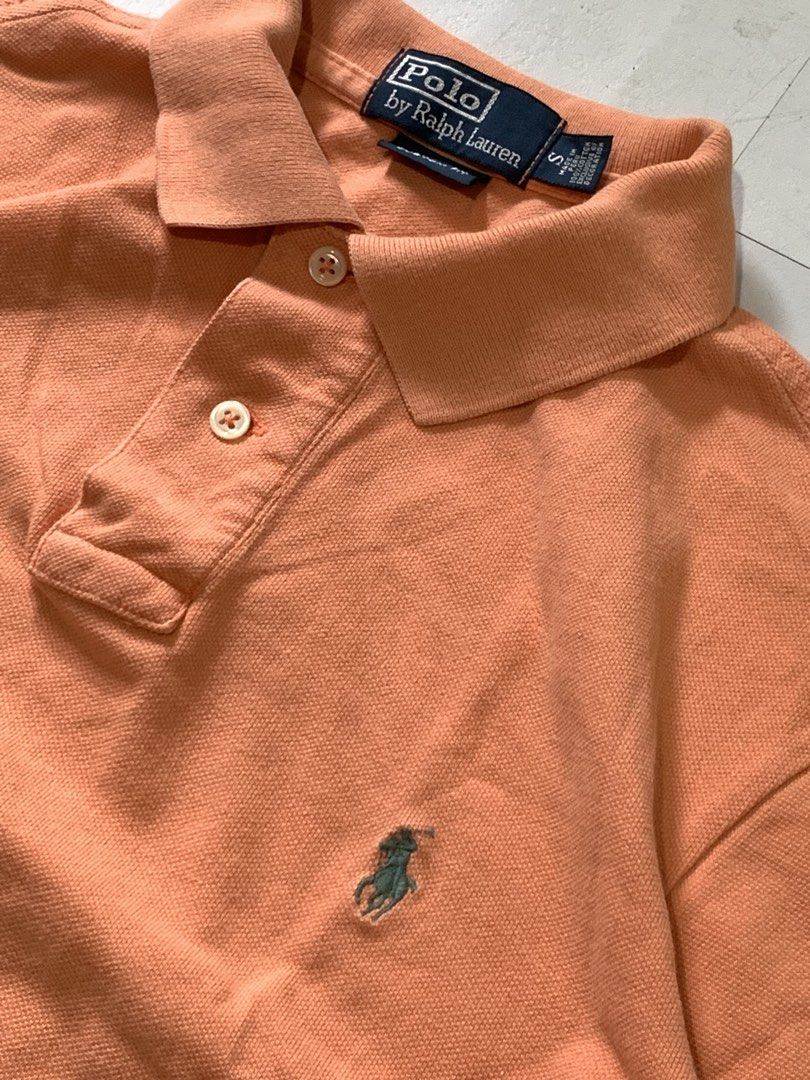 Polo Ralph Lauren (Category: Tshirts & Polo Shirts ) located in Angeles City. Submitted by badillajel81176 (Listing ID 1468775553, Image 3). Description: WTS –Polo by Ralph Lauren/Classic Orange Color way🏇 📏 Size: Tag size “Small in tag/Fit To Medium 📏 Measurements: Width : 19.3 Length: 28 💢Issue- no issue ✨ Condition: 10/10 🟦 Color Rate:10/8 📍 Pampanga Angeles City 📦 Shipping available nationwide.