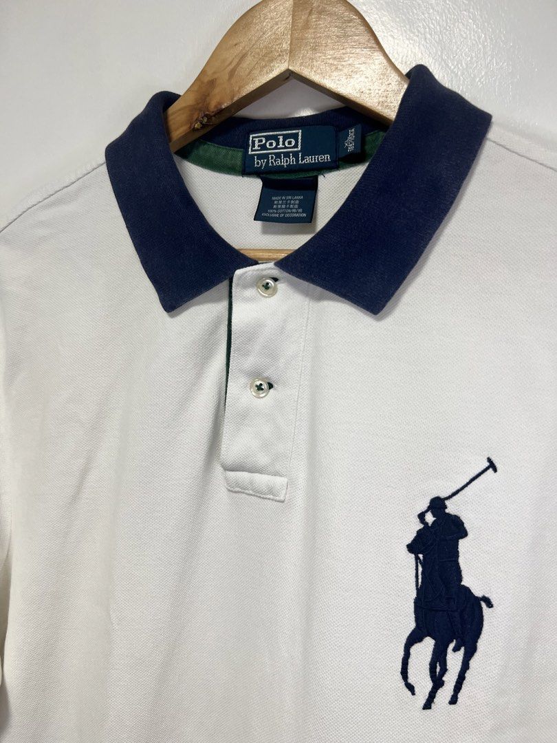 Polo Ralph Lauren big pony (Category: Formal Shirts) located in Muntinlupa City. Submitted by thriftdripbyjm (Listing ID 1468829175, Image 2). Description: Color rate: 9.5/10 Dimes: 21x( 29 Front 31back) XLon tag Sleeve: 9 Issue: minimal lints Price: 950 + sf.