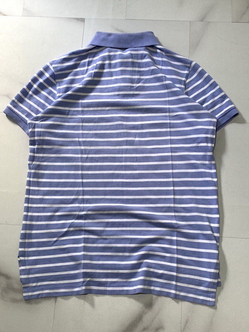 Polo Ralph Lauren /stripe (Category: Tshirts & Polo Shirts ) located in Angeles City. Submitted by badillajel81176 (Listing ID 1468775352, Image 2). Description: WTS –Polo by Ralph Lauren/2 Color way White and Light Blue/Stripe design🏇 📏 Size: Tag size “Medium in tag/Fit To Large 📏 Measurements: Width : 20.4 Length: 28.6 💢Issue- no issue ✨ Condition: 10/10 🟦 Color Rate:10/10 📍 Pampanga Angeles City 📦 Shipping available nationwide.