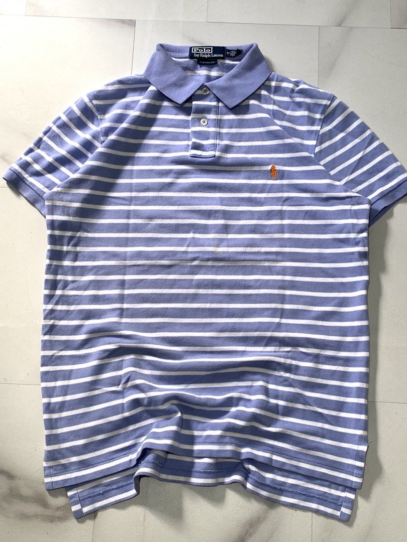 Polo Ralph Lauren /stripe (Category: Tshirts & Polo Shirts ) located in Angeles City. Submitted by badillajel81176 (Listing ID 1468775352, Image 1). Description: WTS –Polo by Ralph Lauren/2 Color way White and Light Blue/Stripe design🏇 📏 Size: Tag size “Medium in tag/Fit To Large 📏 Measurements: Width : 20.4 Length: 28.6 💢Issue- no issue ✨ Condition: 10/10 🟦 Color Rate:10/10 📍 Pampanga Angeles City 📦 Shipping available nationwide.