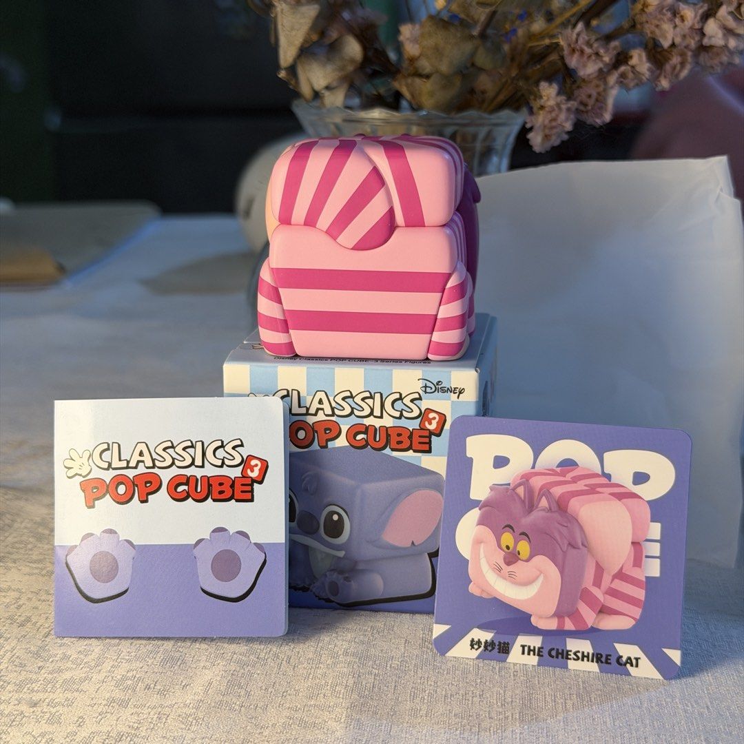 Pop Mart Disney Classics Pop Cube The Cheshire Cat (Category: Designer & Blind Box Toys) located in Guinobatan. Submitted by ktonkatsu (Listing ID 1468802909, Image 3). Description: 📍 BICOL Shipping via J&T - free sf - open box bottom - unboxed strictly to check design - complete inclusions w card, booklet, and original box.