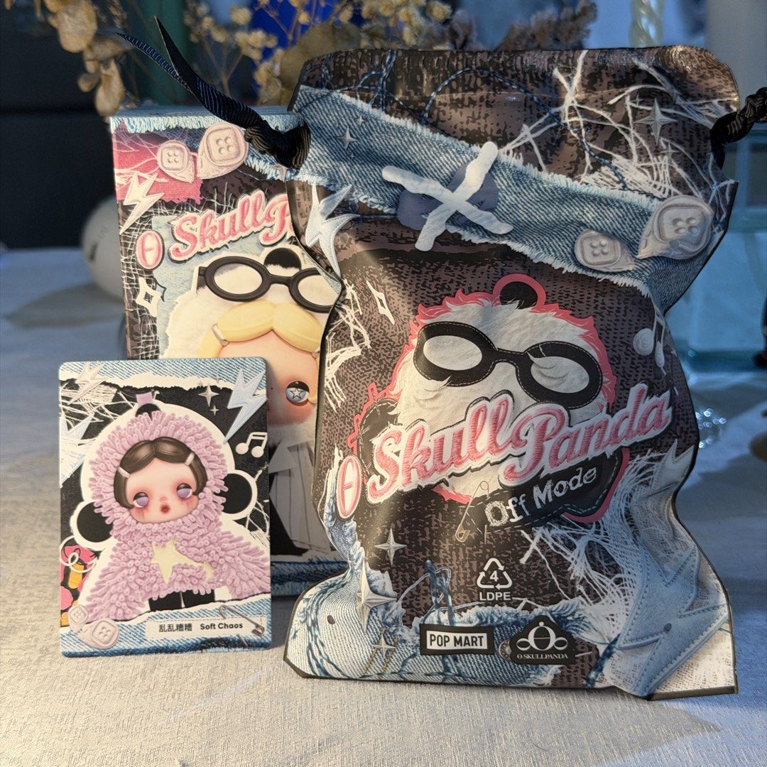 POP MART Skullpanda Off Mode Soft Chaos (Category: Designer & Blind Box Toys) located in Guinobatan. Submitted by ktonkatsu (Listing ID 1468795611, Image 2). Description: 📍BICOL Shipping via J&T - open box bottom - unboxed strictly to check design - complete inclusions w card, inner foil packaging, and original box - free sf.