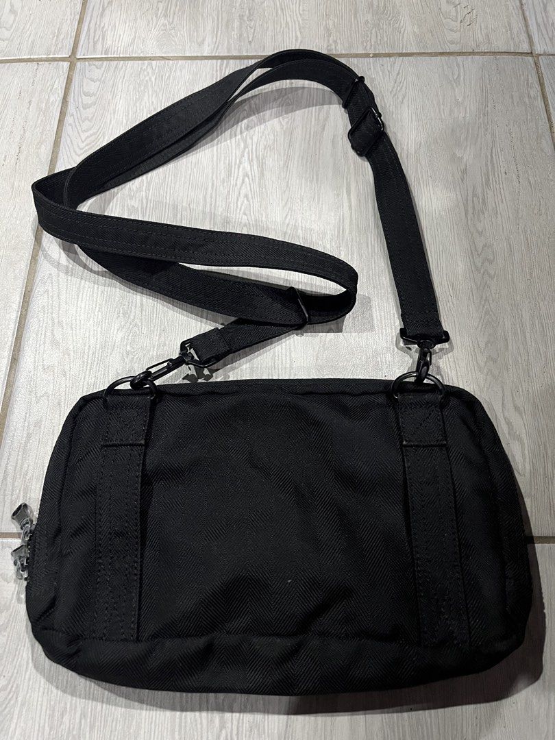 Porter Made in Japan Slingbag /Black (Category: Sling Bags) located in Camalaniugan. Submitted by anarchymonopoly052128 (Listing ID 1468920363, Image 2). Description: Width: 11 Inches Length: 7 Inches Depth: 2.5 Inches .