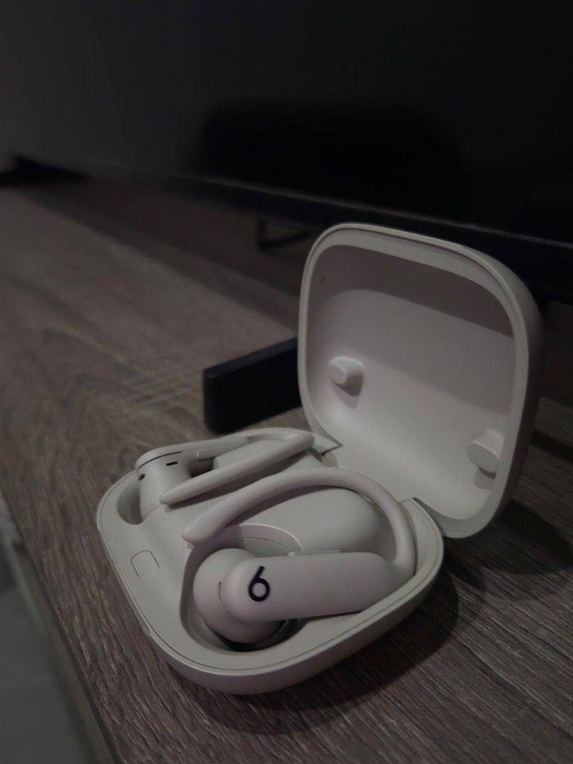 Power Beats Pro 2 (Category: Earphones) located in Angeles City. Submitted by marvinjbm110069 (Listing ID 1468837617, Image 2). Description: - Authentic Power Beats Pro2 true wireless earbuds in Light Gray - Secure wingtip design ensures a snug fit during workouts - Active Noise Cancellation (ANC) and sound quality work perfectly - Excellent battery life with a strong charge - Clean condition overall, with only minimal signs of handling on the ca
