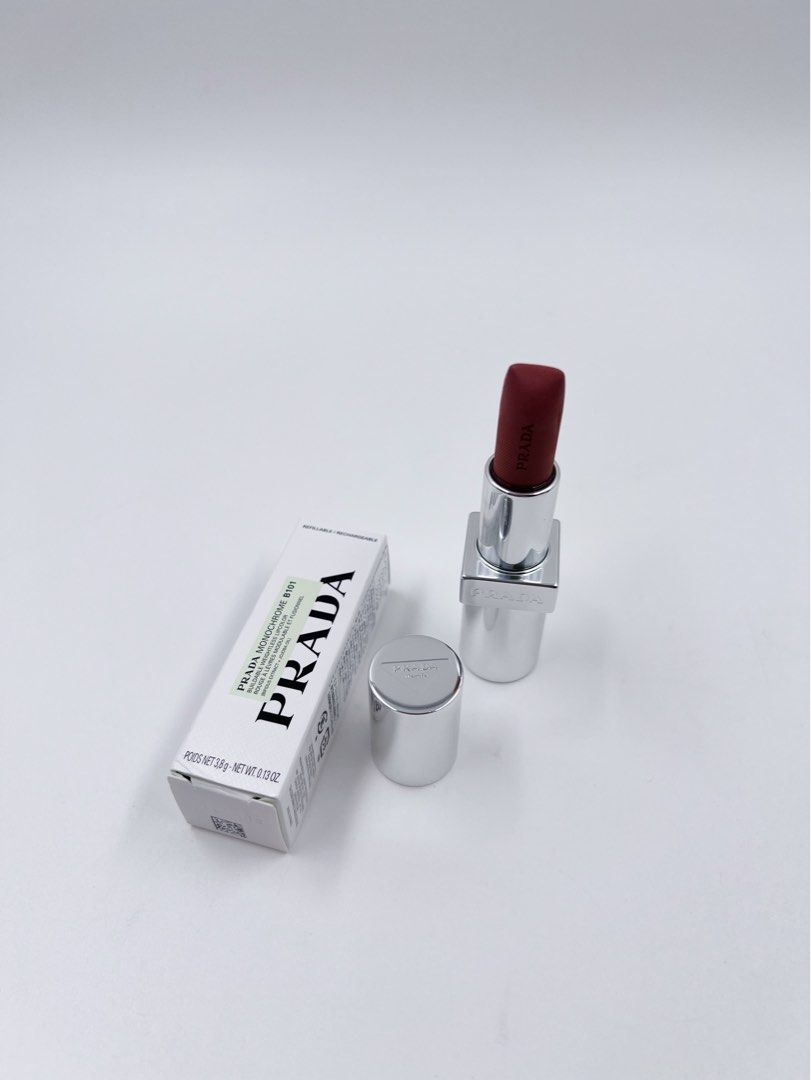 ⚜️Prada Monochrome lipstick B101 (Category: Makeup) located in Makati City. Submitted by 90sangel (Listing ID 1468815792, Image 3). Description: Swatch only.
