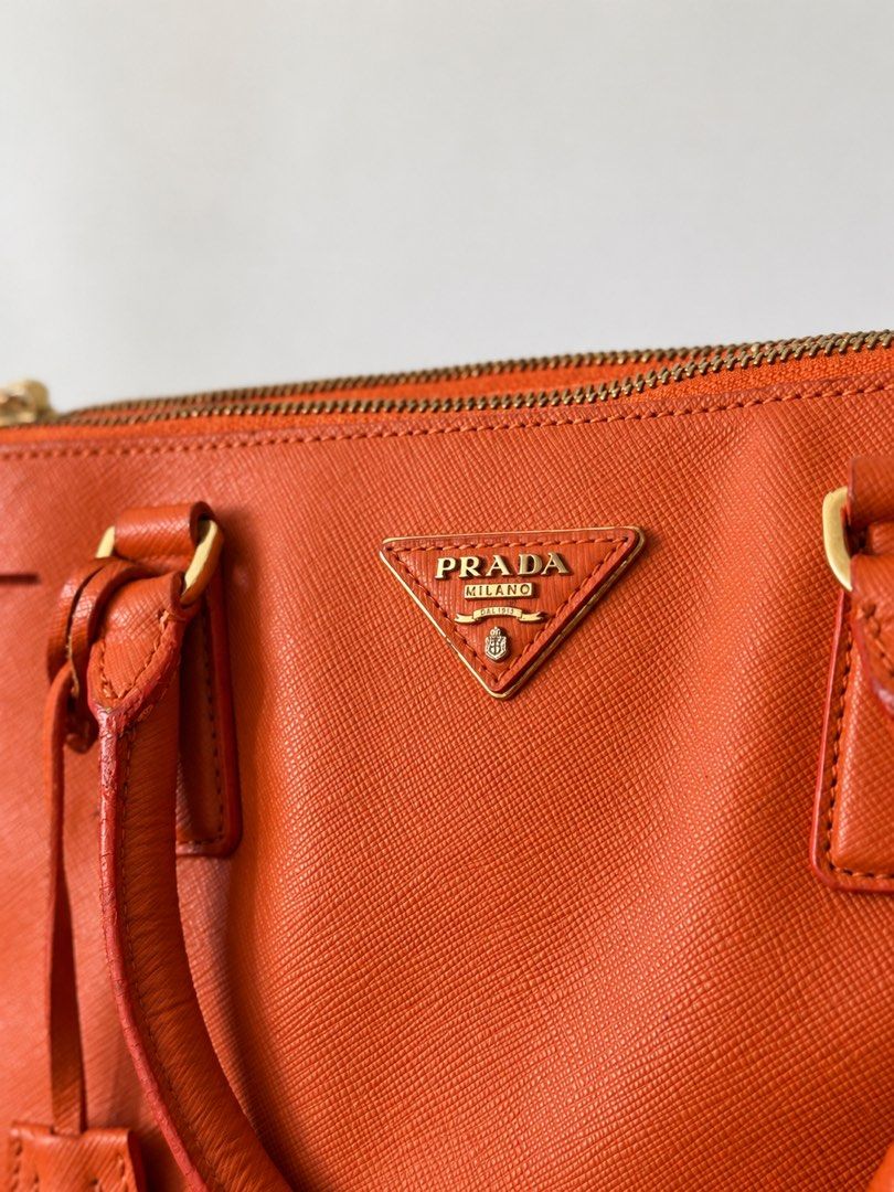 Prada Saffiano (Category: Purses & Pouches) located in Manila. Submitted by myshiekins (Listing ID 1468861339, Image 1). Description: Pr@d@ Saffiano Lux Double Zip Tote No more sling. Rank: B (Good) ₱1,750 ONLY! Japan-sourced. 🇯🇵 DISCLAIMER: We are an independent preloved bag shop and are not affiliated with any brands featured on this page. All trademarks and brand names remain the property of their respective owners..