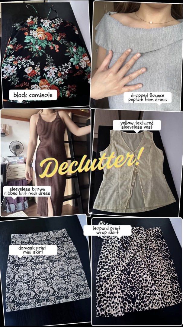 Preloved Clothes (Tops, Dresses, Skirts) (Category: Dresses) located in Bacoor. Submitted by qshoonie_cart (Listing ID 1468738813, Image 1). Description: Letting go of some loved & un-worn pieces (fits S-M, everything washed & sanitized)! Details: Meetups: Free meetup around the Taft area 📍 Delivery: Delivery fee shouldered by buyer (via Lalamove, J&T, or courier of your choice) 🚚 MOP: GCash, or Maya 💸 First to claim/pay gets the item! DM to c
