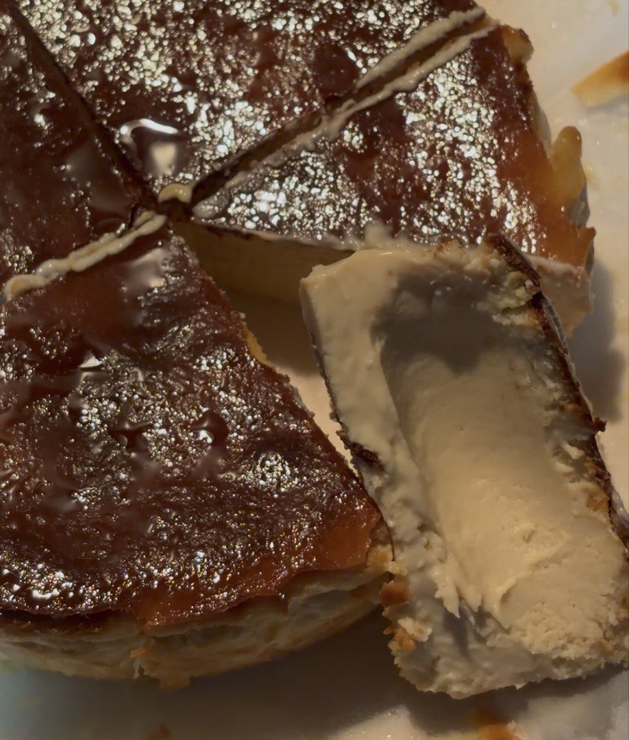 Premium Burnt Basque Cheesecake (Category: Homemade Bakes) located in Mandaluyong City. Submitted by apricia (Listing ID 1468861782, Image 3). Description: 🥰Premium Burnt Basque Cheesecake is now available!🫶 3oz (60g) 4” (200g) 6” (700g) ✨THE OG✨ 🥮Classic 🍰 Pick your Flavors on TOP!😋 ✨FRUIT SERIES✨ 🫐Blueberry 🍓Strawberry 🥭Mango ✨FAVE SERIES✨ 🍫Nutella 🥜Biscoff 💜Ube 🍵Matcha ✨CHOCO SERIES✨ ⚪️White 🟤Semi-Sweet ⚫️Dark ✅FREE Dedication Let
