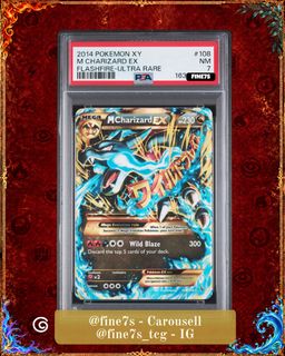 M Charizard EX 108/106 UR, Toys & Collectibles, Trading Cards, Graded ...