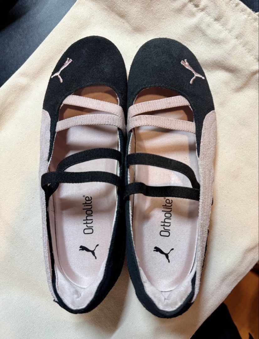 Puma Ballet Flats Black Pink Size US 7 (Category: Sneakers) located in Taguig. Submitted by gbrllrvr (Listing ID 1468723867, Image 1). Description: NO BOX RFS: Extra shoes - Size: US 7, EUR 37.5, UK 4.5 - Origin: Made in Vietnam - Condition: Clean soles, minimal signs of wear.