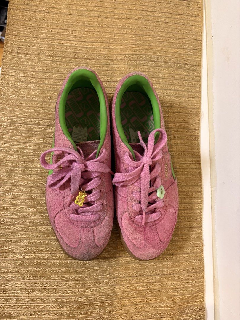 Puma Palermo (Pink & green) (Category: Sneakers) located in Quezon City. Submitted by wydmiap (Listing ID 1468814523, Image 2). Description: Size 8 womens Needs cleaning .