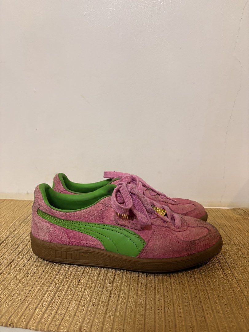 Puma Palermo (Pink & green) (Category: Sneakers) located in Quezon City. Submitted by wydmiap (Listing ID 1468814523, Image 1). Description: Size 8 womens Needs cleaning .