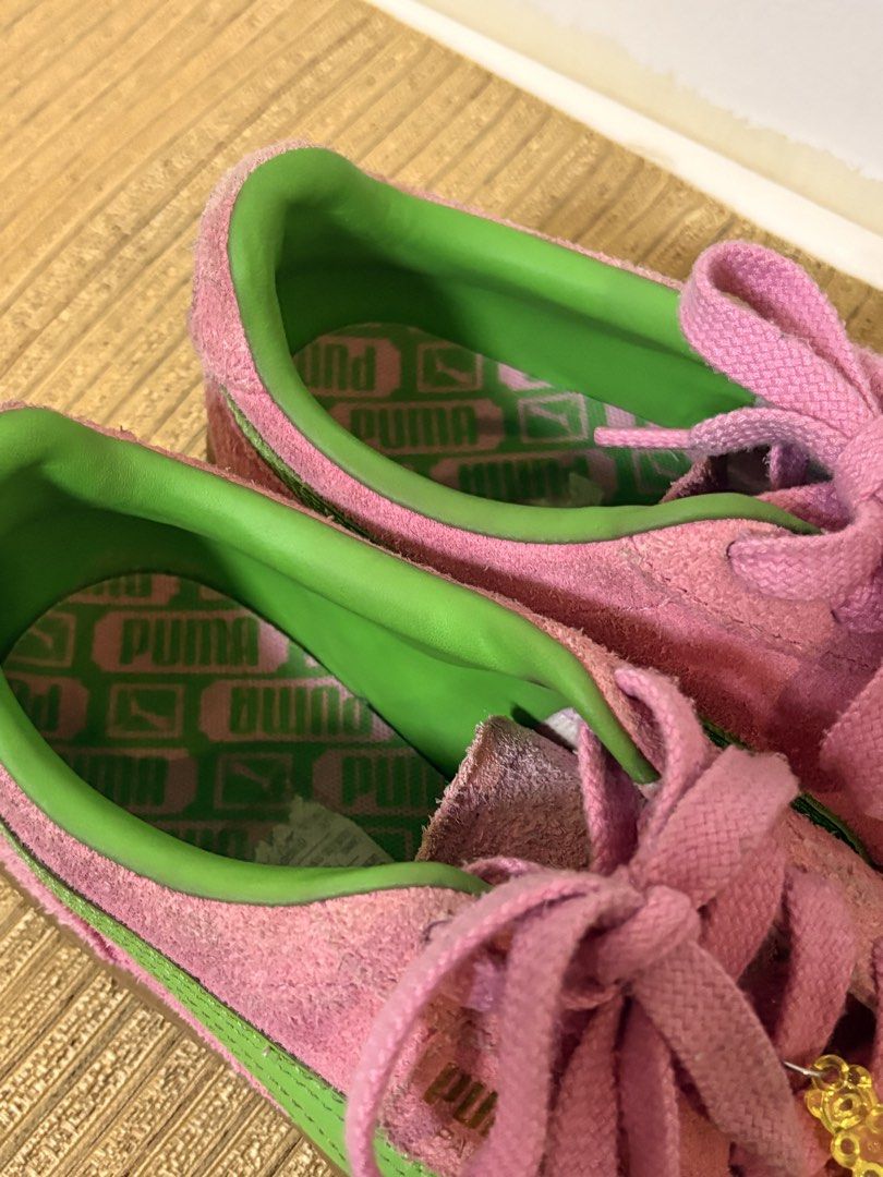 Puma Palermo (Pink & green) (Category: Sneakers) located in Quezon City. Submitted by wydmiap (Listing ID 1468814523, Image 3). Description: Size 8 womens Needs cleaning .