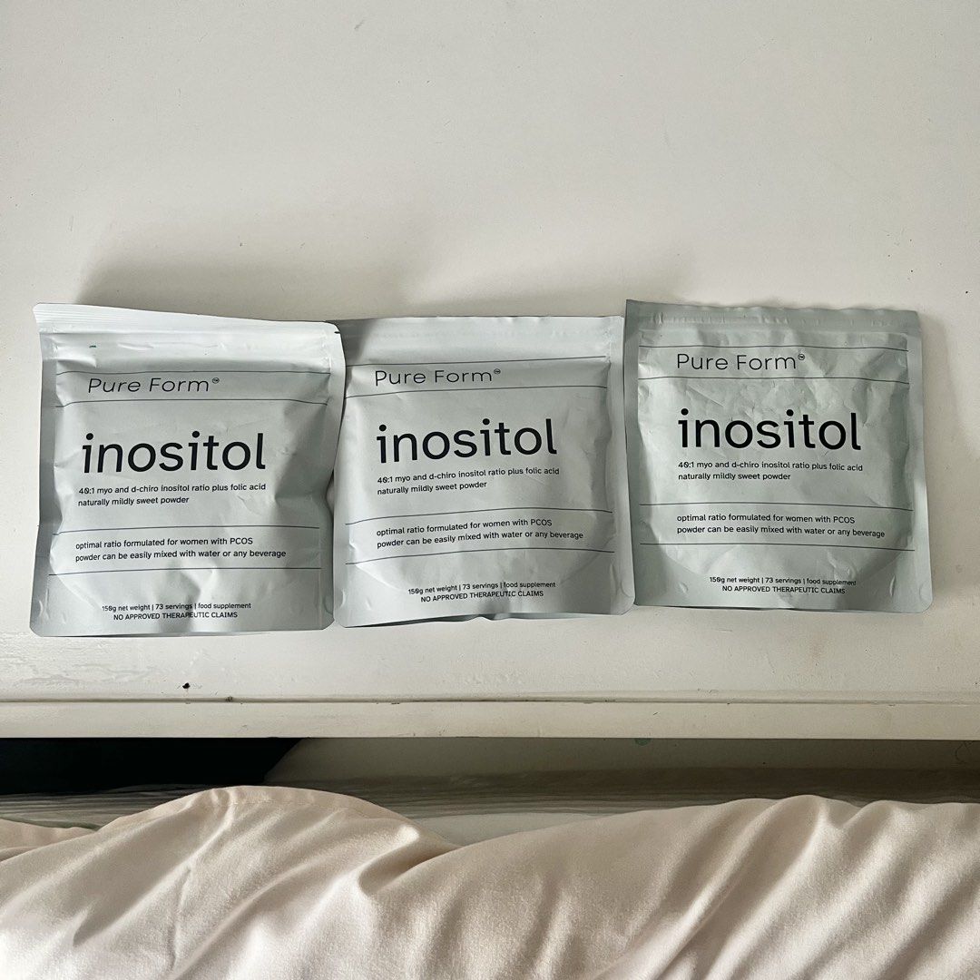 Pure Form Inositol Powder (Category: Health Food, Drinks & Tonics) located in Marikina City. Submitted by umaligaby (Listing ID 1468757585, Image 1). Description: - (1) Brand New and Unopened - (1) Opened but never used - (1) Opened with 60% left Selling as a bundle only! Get all 3 for ₱4k. Original price or market value would have been around ₱5k+ - Formulated for women with PCOS - Ideal 40:1 myo and d-chiro inositol ratio with added folic acid 
