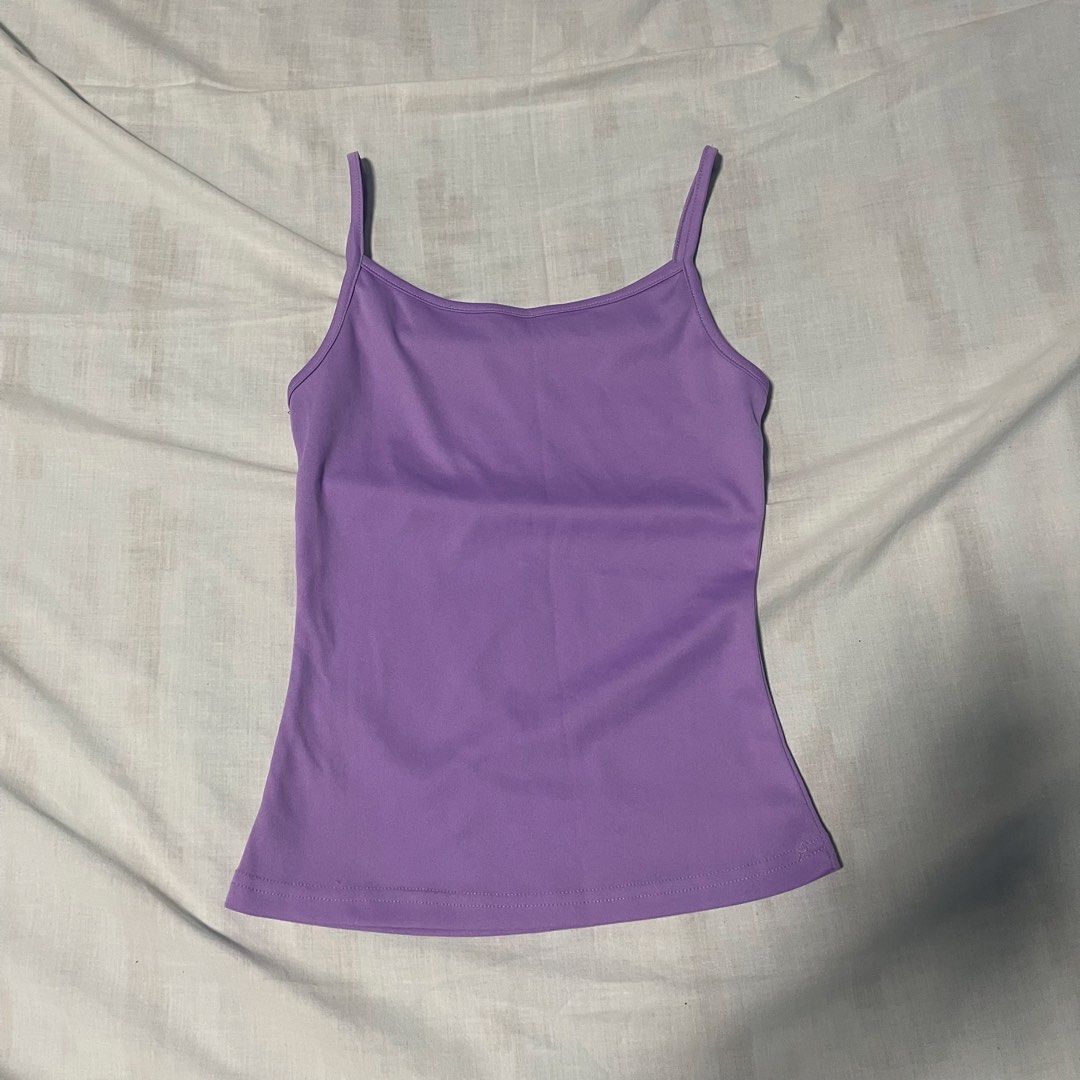 Purple Cami Tank Top Spaghetti Strap Basic (Category: Sleeveless) located in San Ildefonso. Submitted by rgdeclutters (Listing ID 1468747875, Image 3). Description: .