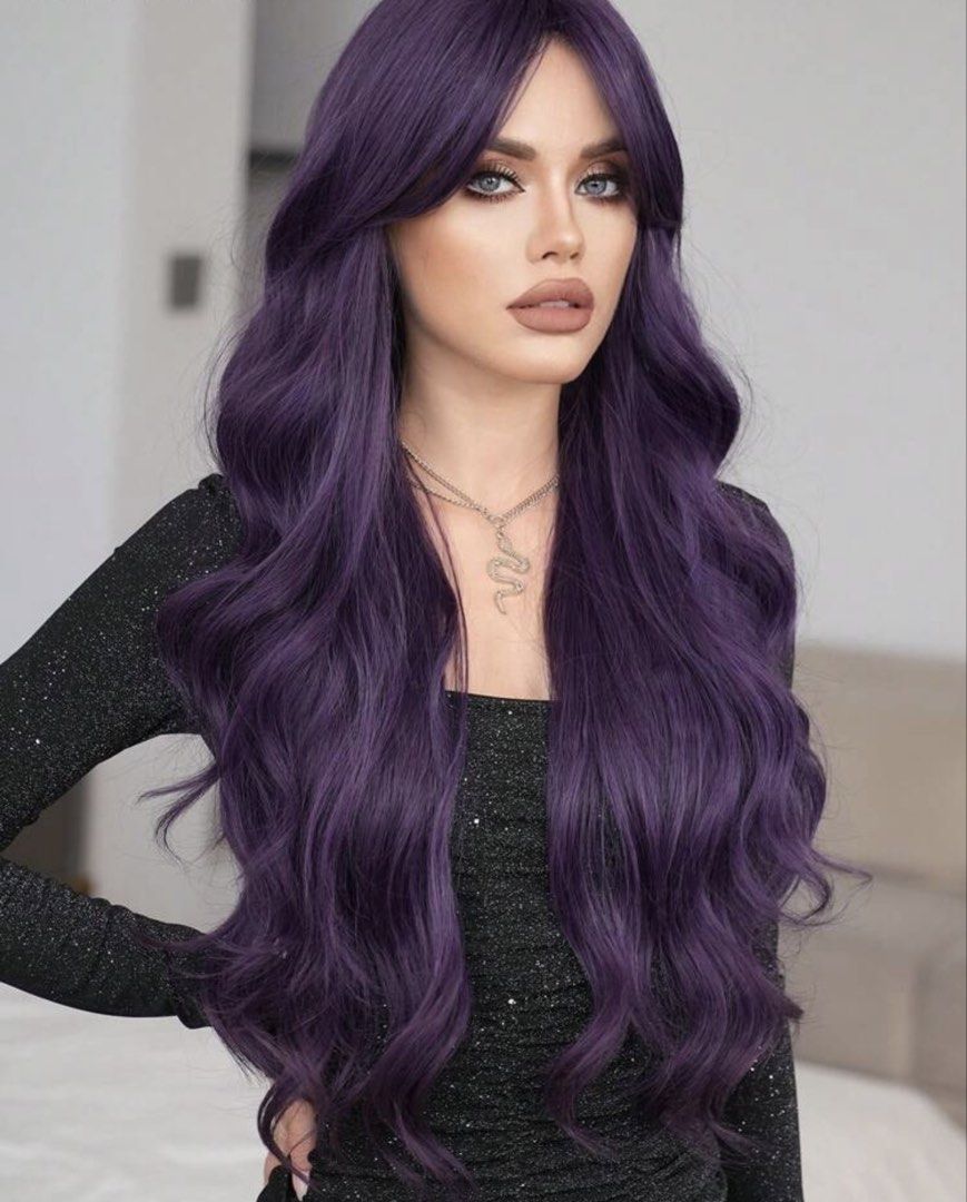 Purple wigs (Category: Hair Accessories) located in Quezon City. Submitted by ava_ghail (Listing ID 1468752694, Image 1). Description: Realistic wigs .