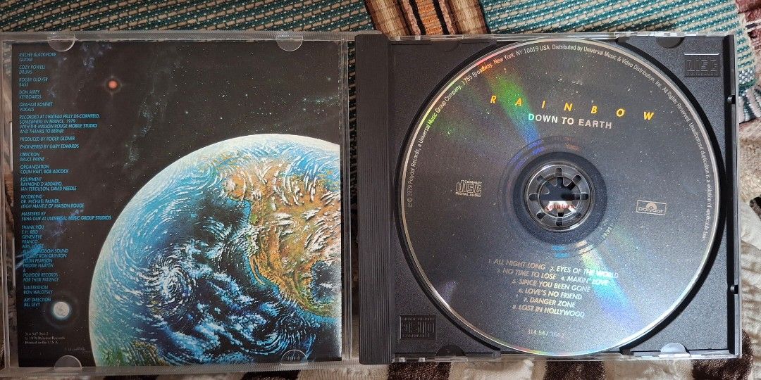 Rainbow - Down to earth (Category: CDs & DVDs) located in Davao. Submitted by vintageklasiks (Listing ID 1468929951, Image 2). Description: .