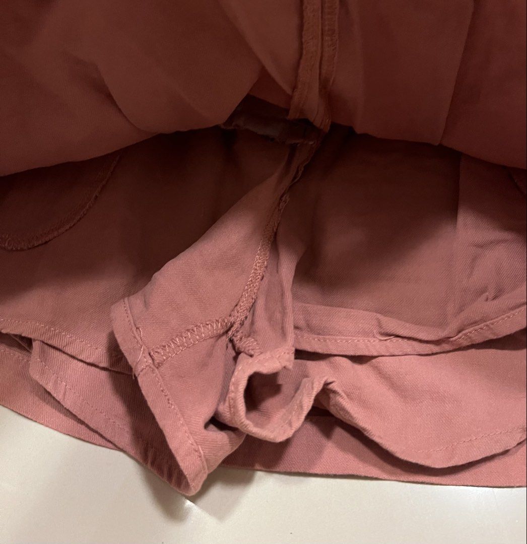 Rainlot Pink Button-Front Skorts Size M (Category: Skirts) located in Koronadal. Submitted by keenpenguin_6af0c6 (Listing ID 1468815836, Image 2). Description: - Brand: Rainlot - Size: M - Color: Pink - High-waisted design with front button closure - Chic pleated detailing - Built-in shorts underneath for worry-free movement - Convenient side pockets - Lightweight and comfortable fabric for all-day wear.