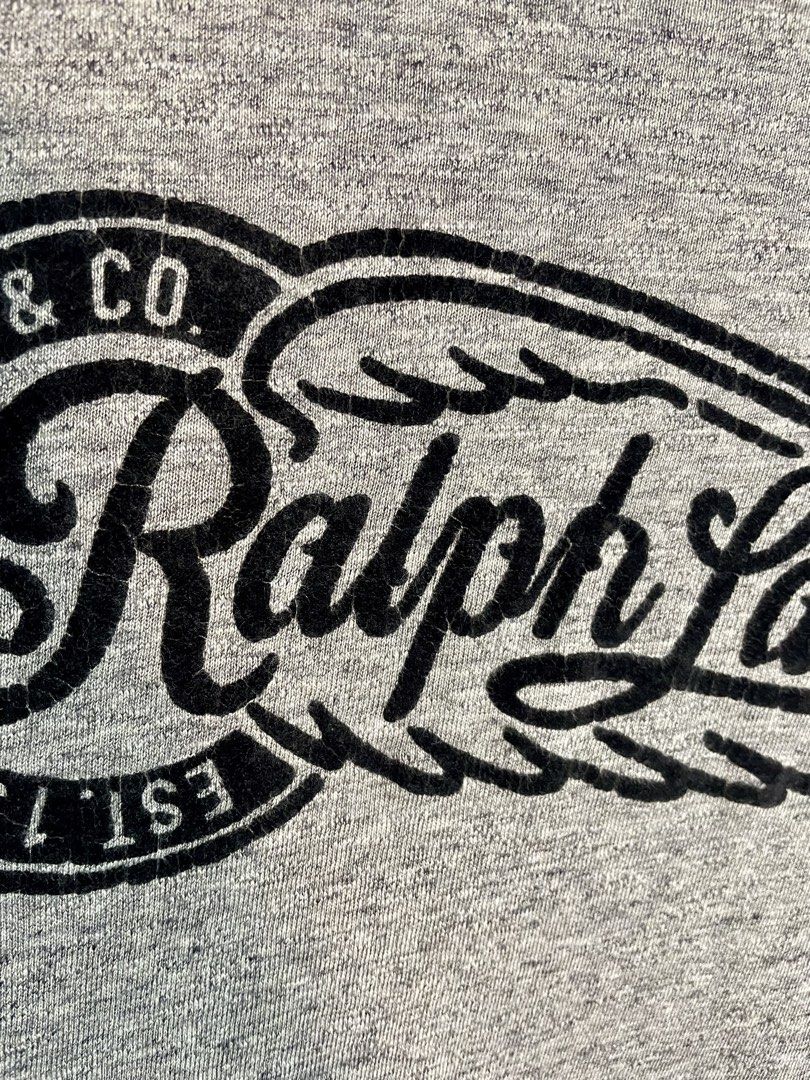RALPH LAUREN (Category: Tshirts & Polo Shirts ) located in Davao. Submitted by the_rare_hustla (Listing ID 1468883459, Image 3). Description: RALPH LAUREN Issue Hairline Need Wash Only Color rate 10/10 Width - 22 Length - 29 Size L on tag Fit to Large-XL Dm If Interested!.