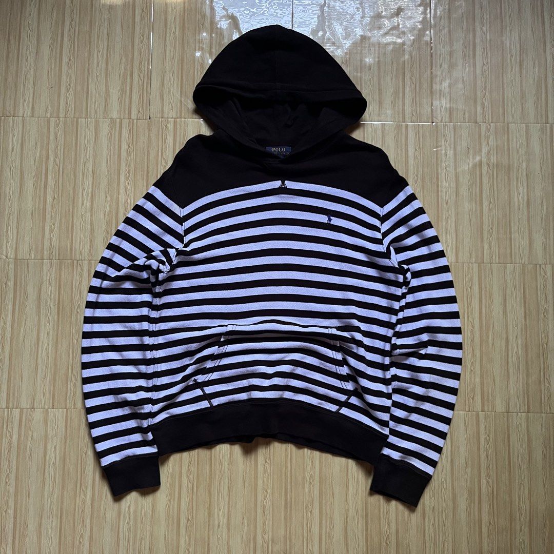 Ralph Lauren Pullover Hoodie (Category: Hoodies) located in Hagonoy. Submitted by ianthrift_ph (Listing ID 1468797947, Image 1). Description: complete tags/authentic size xl on tag 22 width, 28 length excellent condition color rate 9/10 issue: minor yellow stain, see last pic (washable).