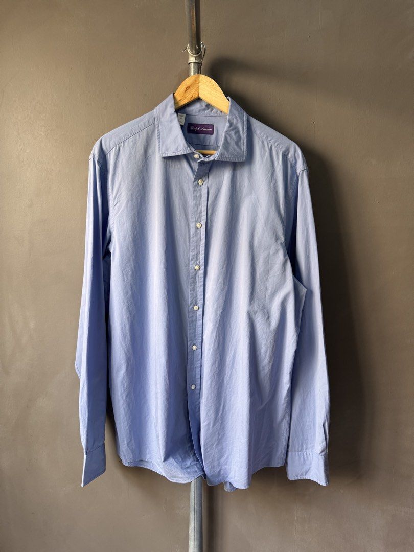 Ralph lauren Purple Label - Button up L/s (Category: Activewear) located in Cabuyao City. Submitted by _streetflavor (Listing ID 1468782425, Image 1). Description: Ralph lauren Purple Label - Button up L/s Excelleny Size. 17 on tag fits XL-XXL Length: 31/32 Width: 24 -2,500 pesos Dm.