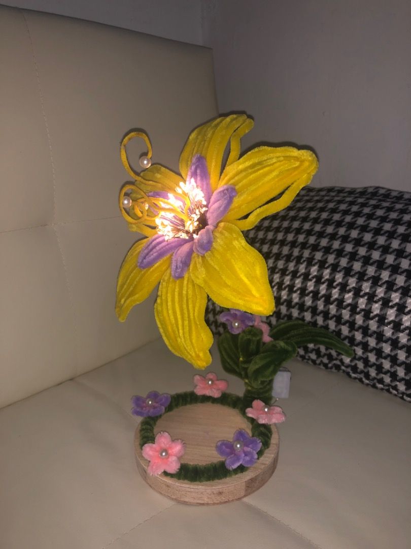 Rapunzel Flower (Category: Artificial Plants & Flowers) located in Caloocan City. Submitted by enchantedabodeph (Listing ID 1468785545, Image 3). Description: For bedroom light, Lamp to be specific. But this can be just for decoration only, Light weight and easy to use. 🌸🌹🌼.