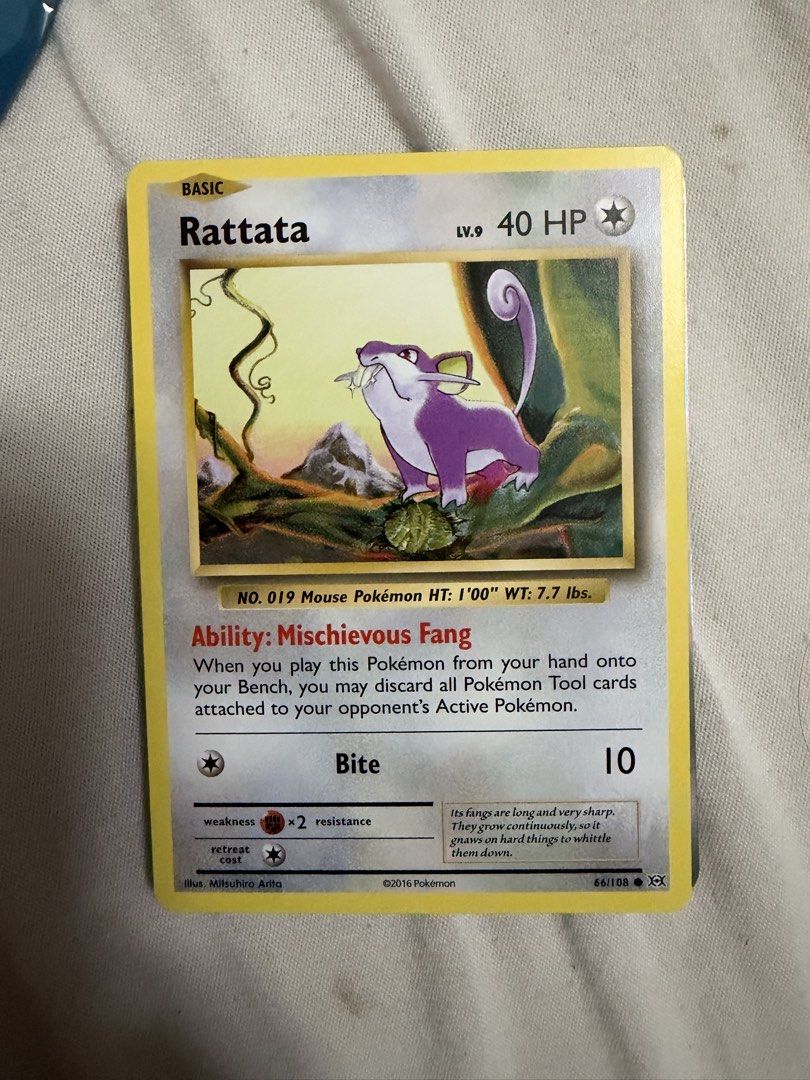 Rattata 66/108 (Category: Raw Singles) located in Marikina City. Submitted by jpcollectiblesph (Listing ID 1468876950, Image 1). Description: .