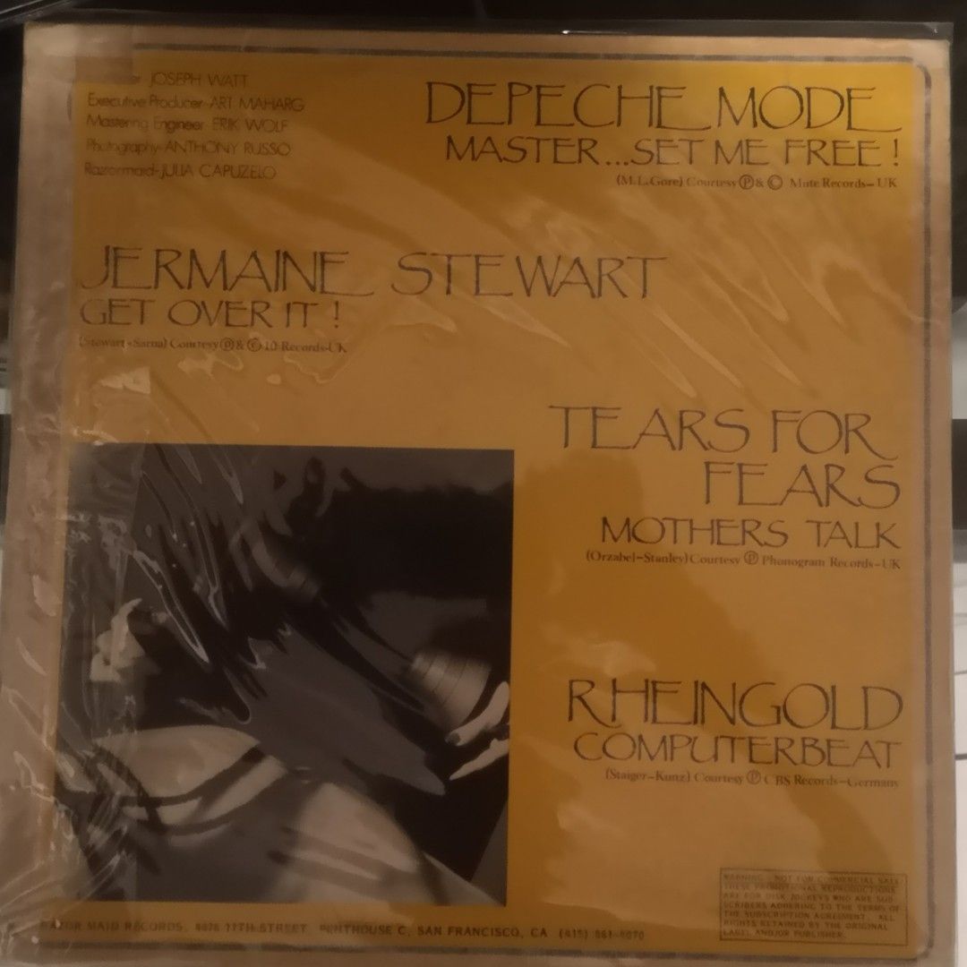 Razormaid (Category: Vinyls) located in Quezon City. Submitted by dhanie.barican (Listing ID 1468911343, Image 1). Description: Razormaid for DJ only. With Four Artist. Tears For Fears, Depeche Mode, Rheingold, and Jermaine Stewart. .