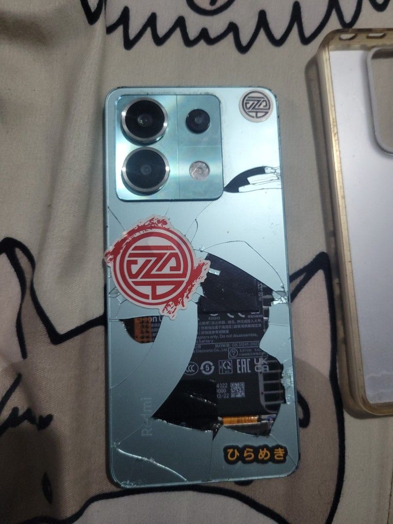 Redmi note 13 pro 5g 8/256 (Category: Xiaomi) located in Antipolo. Submitted by ben12222 (Listing ID 1468834084, Image 2). Description: sira lang backglass. pwede bumili online.