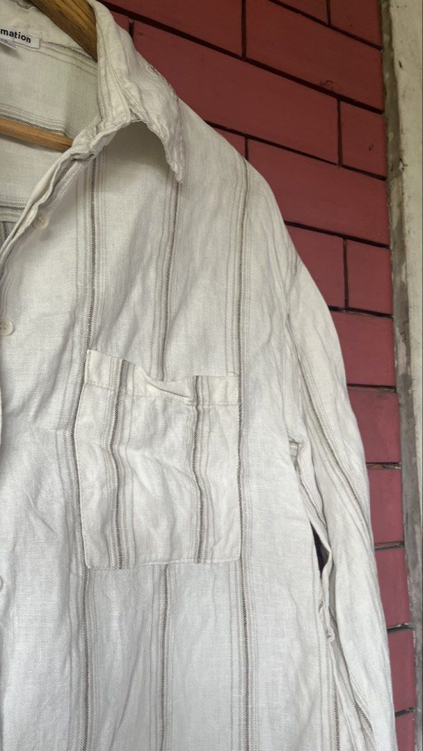 reformation linen longsleeves (Category: Longsleeves) located in Quezon City. Submitted by dressingroombylech (Listing ID 1468780695, Image 3). Description: xs fits til med.